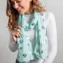 Personalised Paw Print Scarf, thumbnail 1 of 5