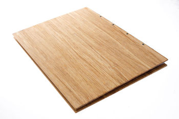 Bamboo Wood Personalised Portfolio Folder Album A4/A3, 6 of 10
