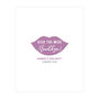 Lips Personalised Hen Party Guest Book Alternative, thumbnail 2 of 5