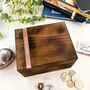 Personalised Wooden Cufflink And Watch Box, thumbnail 5 of 11