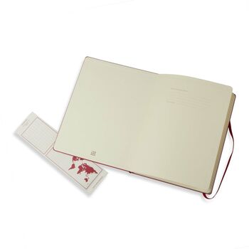 Personalised Moleskine Classic Notebook – Scarlet Red Extra Large, 3 of 8