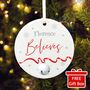 'Believes' Ceramic Disc Hanging Decoration Bauble + Gift Box, thumbnail 1 of 7