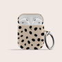 Beige Dots Air Pods Case With Keychain, thumbnail 1 of 5