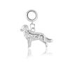 Golden Retriever Charm Sterling Silver, thumbnail 3 of 9