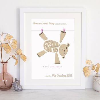 Personalised Teddy Print, 2 of 2