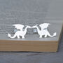 Dragon Cufflinks In Sterling Silver, thumbnail 1 of 2