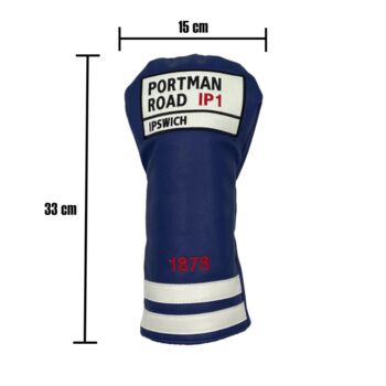 Ipswich Portman Road Golf Driver Headcover, 6 of 6