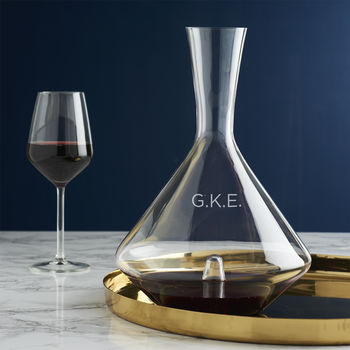 Personalised Initials Wine Decanter, 4 of 6