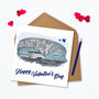 Valentines Tottenham Fc Personalised Card, thumbnail 3 of 4