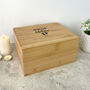 Personalised Bamboo Urn For Cremation Ashes Angel Baby Design, thumbnail 10 of 12