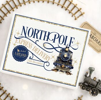 North Pole Express Delivery Magnetic Gift Box, 2 of 2