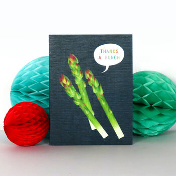 Mini Asparagus Greetings Card, 4 of 4