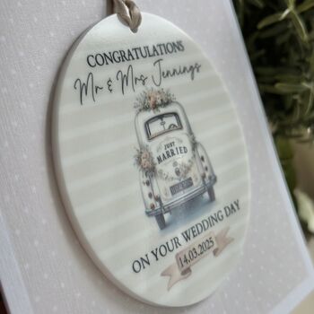Wedding Personalised Card With Keepsake, 2 of 4