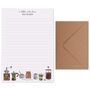 A5 Personalised Letter Writing Paper Coffee Design, thumbnail 5 of 5