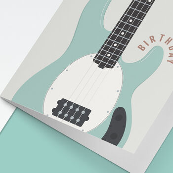 Bass Guitar Birthday Card | Guitarist Music Card, 4 of 5