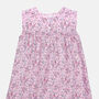 Girls Pink Cotton Nightie Cosmic Moon And Star Print, thumbnail 5 of 7