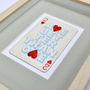 Two Hearts Are Better Than One Playing Card Print, thumbnail 4 of 5