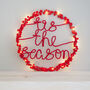 Tis The Season Holly Fairy Light Wreath, thumbnail 7 of 12