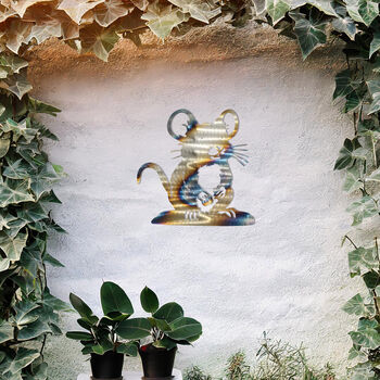 Metal Mouse Wall Art For Garden Decor And Moms Gift, 5 of 10