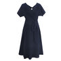 Clara Navy Jersey Dress, thumbnail 4 of 5