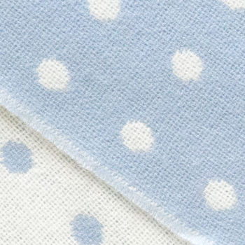 Lambswool Spot Baby Blankets, 6 of 12