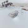 Sterling Silver Hydrangea Flower Ring, thumbnail 7 of 9