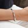 Diamond Bangle Silver, thumbnail 2 of 7