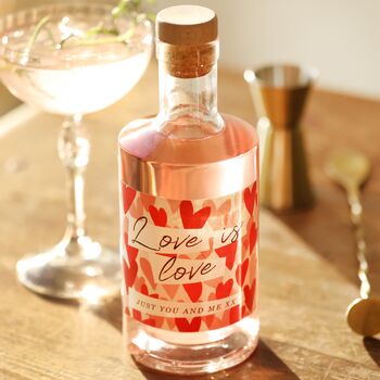 Personalised 50cl Love Is Love Gin, 2 of 3