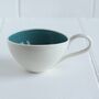 Handmade Porcelain Wonky Cappuccino Cup, thumbnail 7 of 12