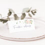 Wedding Place Cards Pink And White Rose, thumbnail 2 of 4