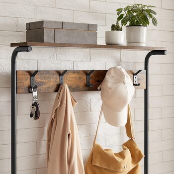 Hall Tree Coat Rack Shoe Storage Stand, 3 of 6