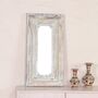 Rectangular Mirror Reclaimed Wood Teal Green, thumbnail 3 of 9