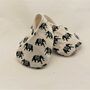 Eco Baby Shoes In Elephant Print Fabric, thumbnail 4 of 12