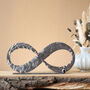 11th Anniversary Gift Steel Infinity Sculpture, thumbnail 2 of 11