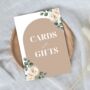 Beige Cards And Gifts Wedding Sign Board, thumbnail 4 of 5