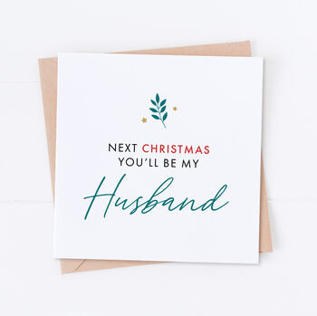 Next Christmas You'll Be My Wife Leaf Card, 2 of 2