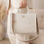 Personalised Sorrento Canvas Structured Tote Cross Body Bag, thumbnail 1 of 6
