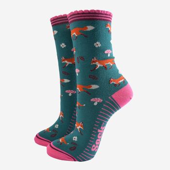 Women's Bamboo Socks Woodland Fox, 2 of 5