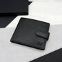 Personalised Black Men's Rfid Leather Bifold Wallet, thumbnail 1 of 4