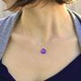 Purple Glass Necklace, thumbnail 3 of 12