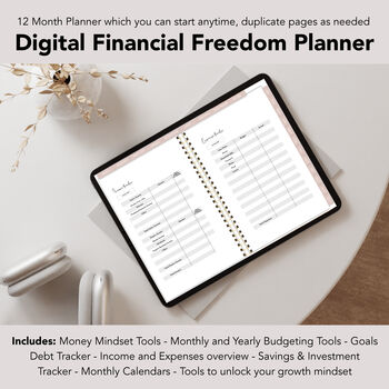 Digital Financial Freedom Planner For Good Notes, 2 of 5