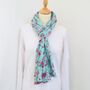 Floral Cotton Scarf, thumbnail 4 of 12