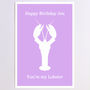Personalised Lobster Birthday Card, thumbnail 7 of 9