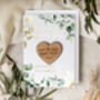 Save The Date Magnet With A Botanical Gold Foil Card, thumbnail 4 of 9