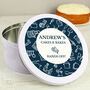 Personalised Navy Kitchen Design Cake Tin, thumbnail 2 of 5