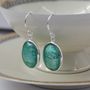 Murano Glass and Silver Oval Earrings, thumbnail 1 of 12