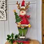 Personalised Large Christmas Reindeer Decoration, thumbnail 1 of 6