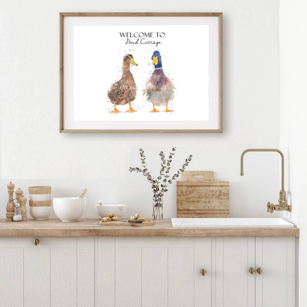 Personalised Home Sign Ducks, 1 of 3