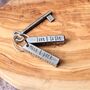 Personalised Iron Bar Keyring For 6th Anniversary, thumbnail 1 of 11