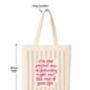 Song Lyrics Tote Bag, thumbnail 2 of 3